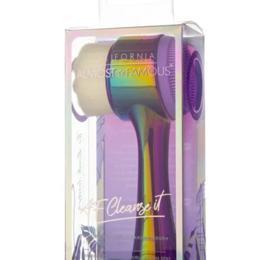 Almost Famous - Cleanse It 2in1 Exfoliator Brush - Purple